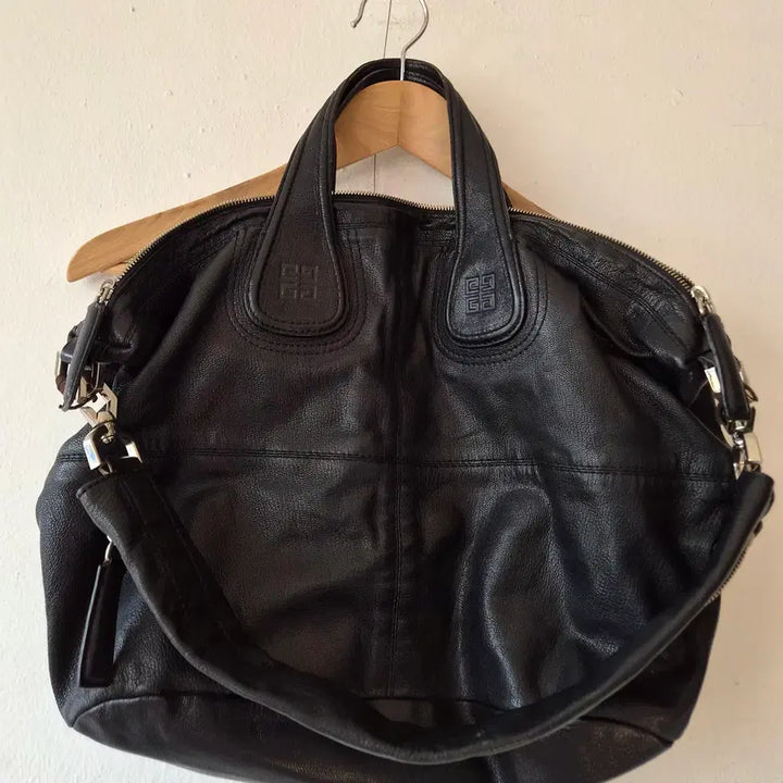 [BUNJANG] Givenchy Nightingale Black Lambskin Leather Tote Bag / 지방시 givenchy 나이팅게일 블랙 램스킨 가죽 토트백
