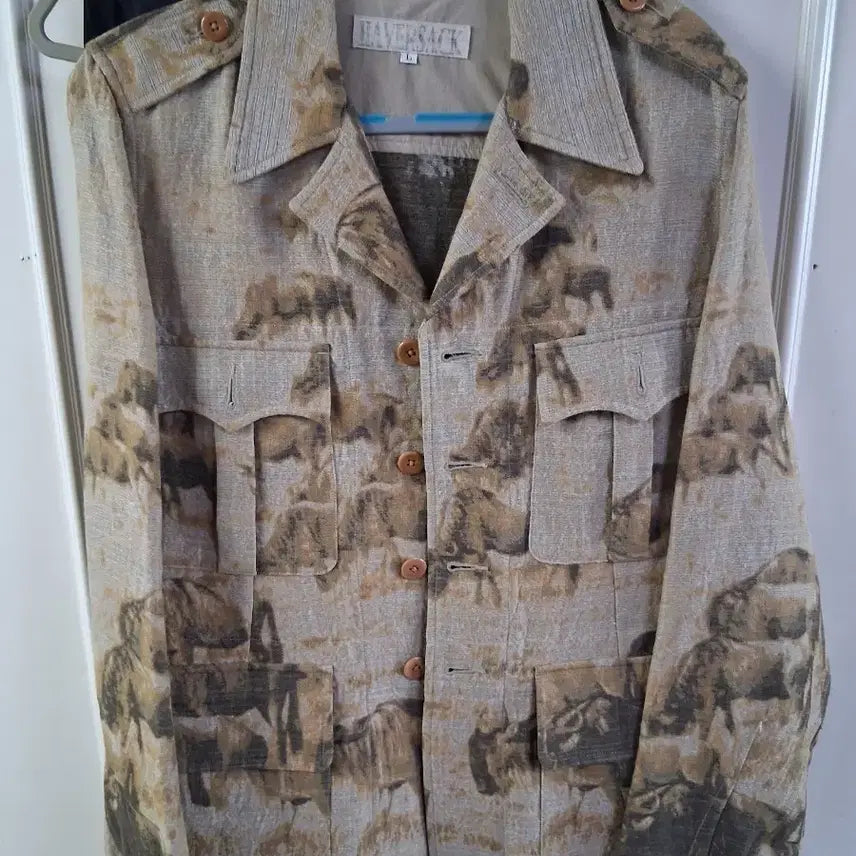 [BUNJANG] HAVERSACK Safari Jacket (Size L) / HAVERSACK 사파리 자켓 L 사이즈