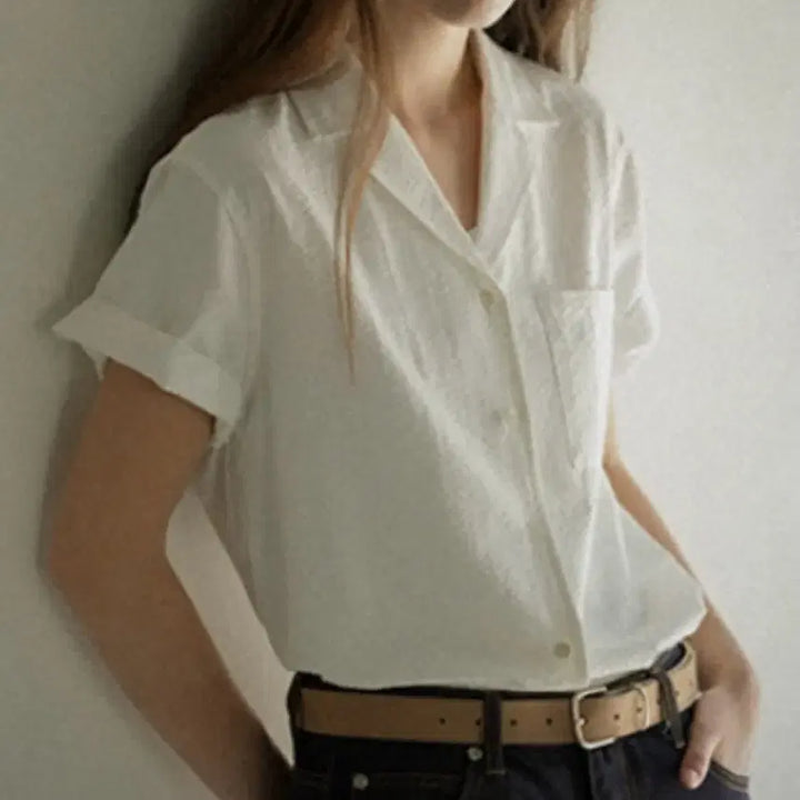 [BUNJANG] KnownBetter Seersucker Shirt Ivory / 노운베러 시어서커 셔츠 ivory