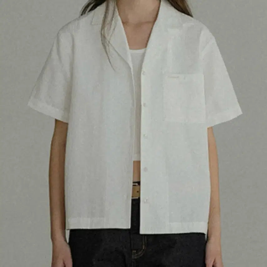 [BUNJANG] KnownBetter Seersucker Shirt Ivory / 노운베러 시어서커 셔츠 ivory