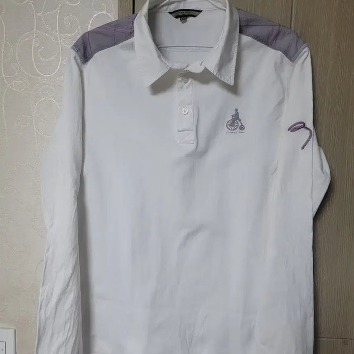 [BUNJANG] Beanpole White Long Sleeve Polo Shirt Cotton / 빈폴 화이트 긴팔 카라티 면티