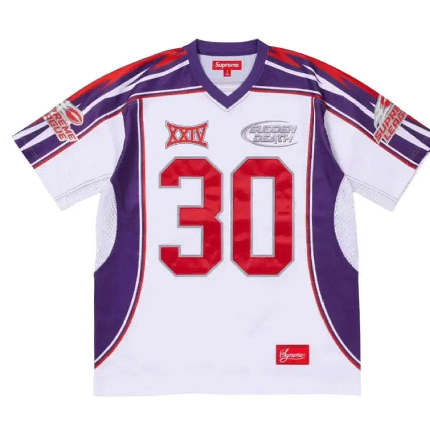 [BUNJANG] Supreme Sudden Death Football Jersey White / 슈프림 저지