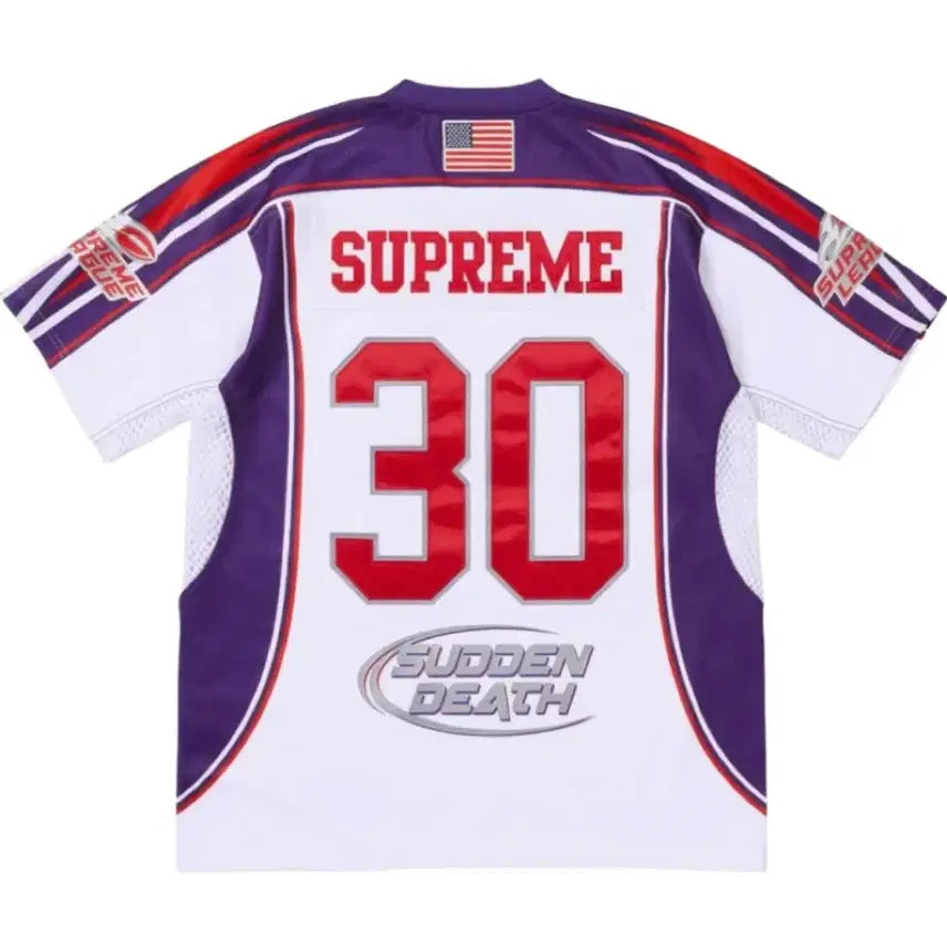 [BUNJANG] Supreme Sudden Death Football Jersey White / 슈프림 저지