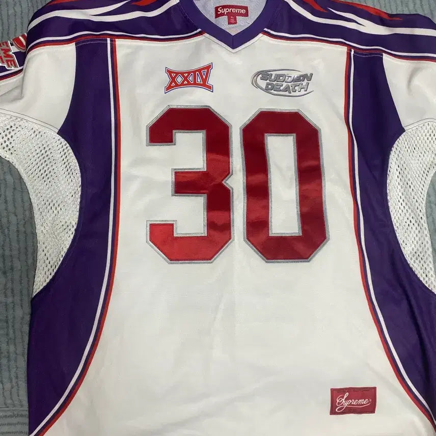 [BUNJANG] Supreme Sudden Death Football Jersey White / 슈프림 저지