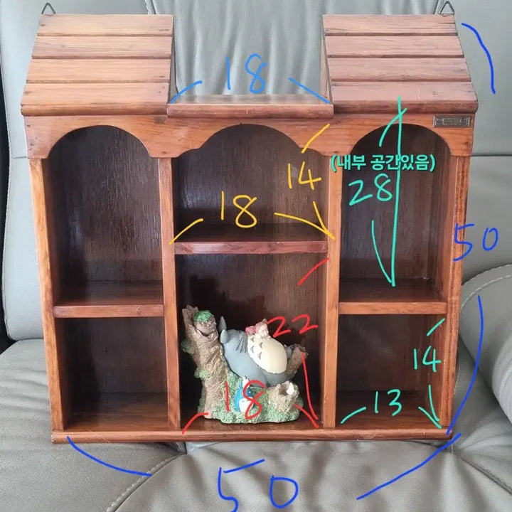 [BUNJANG] Ghibli Vintage Wooden House-Shaped Shelf / (택배O)지브리 빈티지 원목 집모양 선반장