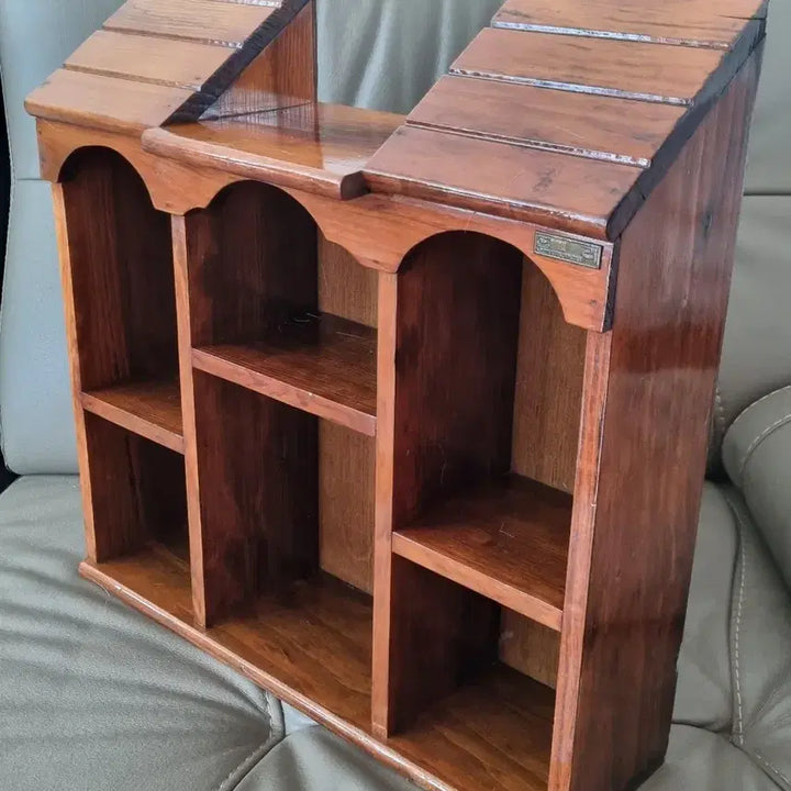 [BUNJANG] Ghibli Vintage Wooden House-Shaped Shelf / (택배O)지브리 빈티지 원목 집모양 선반장