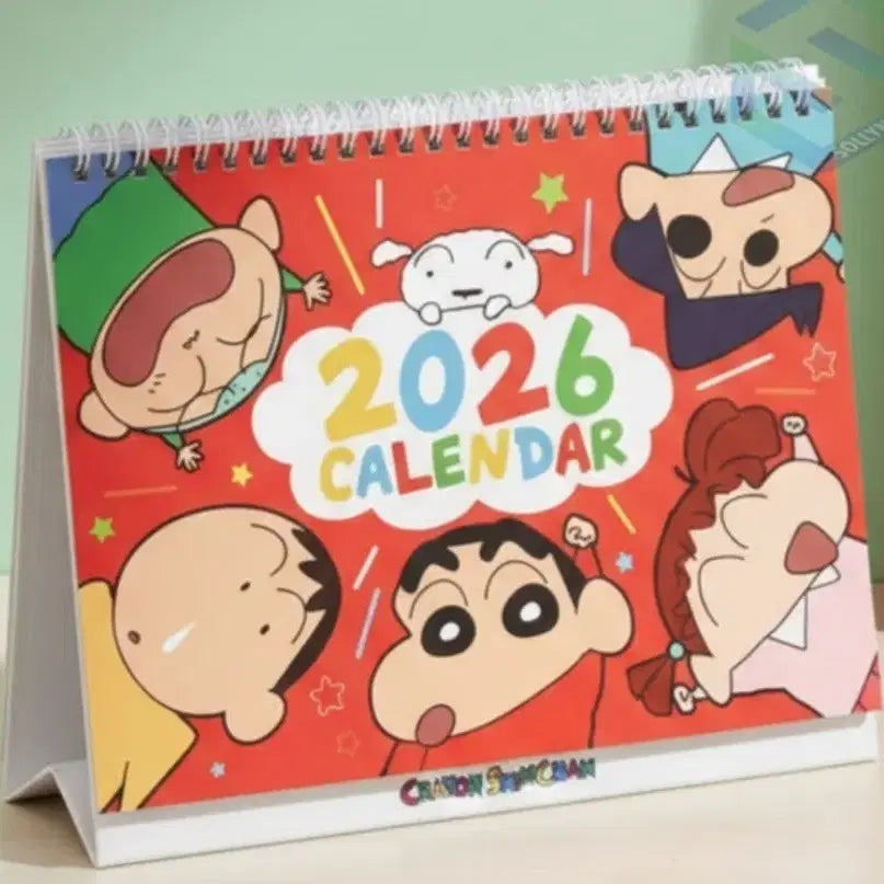 [BUNJANG] Crayon Shin-chan 2026 Desk Calendar (Unused) / 2026 짱구는 못말려 탁상 캘린더 (미사용)
