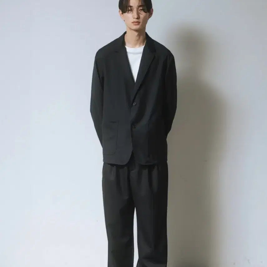 [SOLD OUT] 와기 울 아키텍트 셋업 블랙 자켓2사이즈/팬츠2사이즈