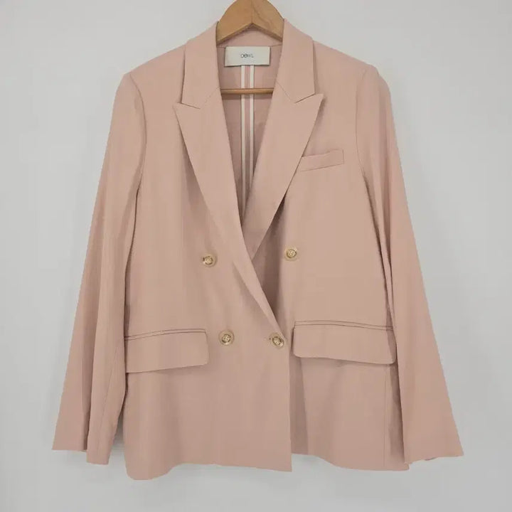 [BUNJANG] DEW E L Pink Double-Button Rayon Jacket / 듀엘 핑크 더블버튼 마 레이온 자켓 66 [F30830]