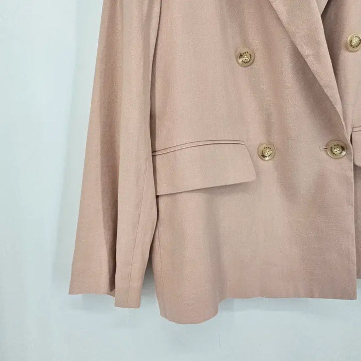 [BUNJANG] DEW E L Pink Double-Button Rayon Jacket / 듀엘 핑크 더블버튼 마 레이온 자켓 66 [F30830]