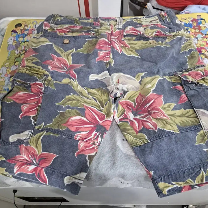 [BUNJANG] Tommy Hilfiger Hawaiian Flower Short Pants / 무배)타미 하와이안 플라워 숏팬츠 반바지 34