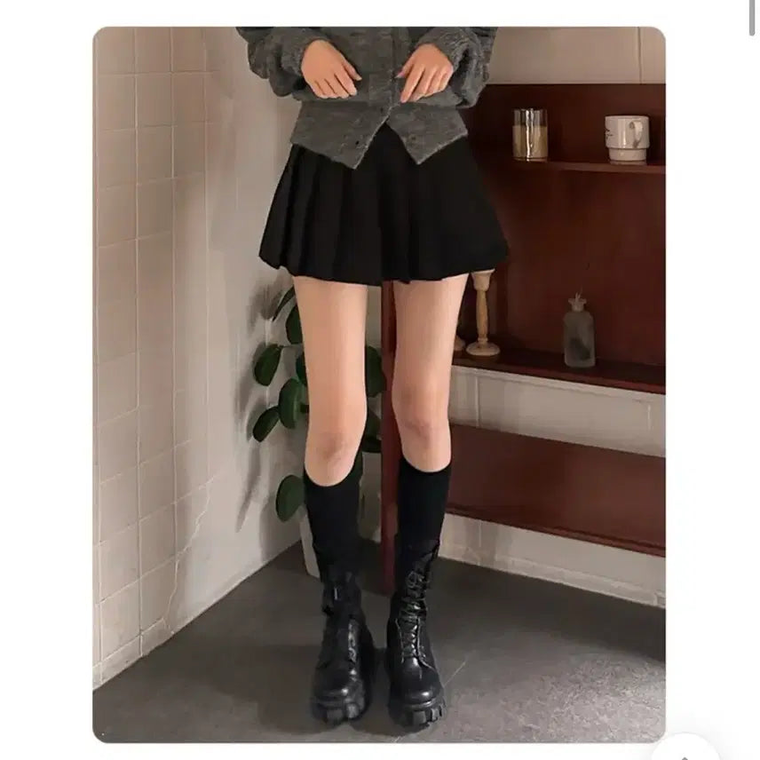 [BUNJANG] Glowjade Mini Tennis Skirt Grey S / 글로우제이드 미니 테니스 스커트 그레이 s