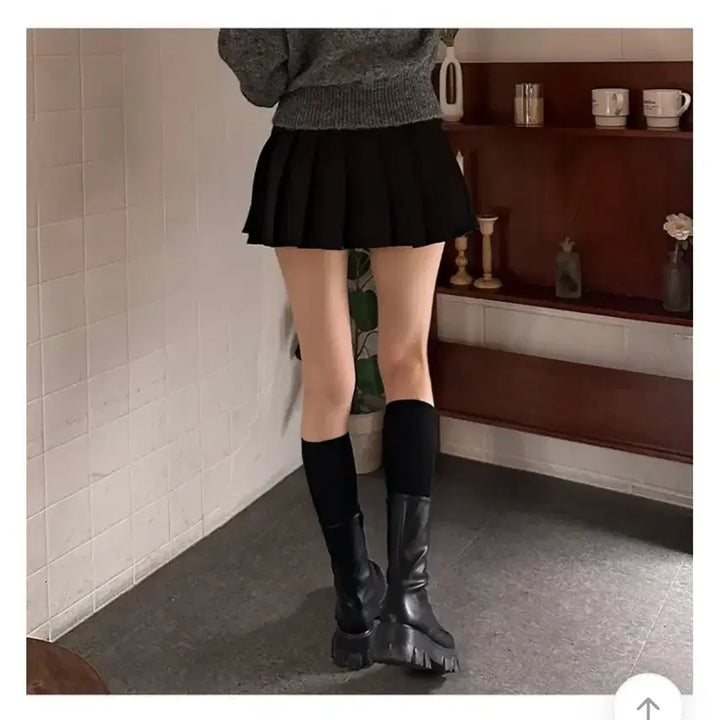 [BUNJANG] Glowjade Mini Tennis Skirt Grey S / 글로우제이드 미니 테니스 스커트 그레이 s