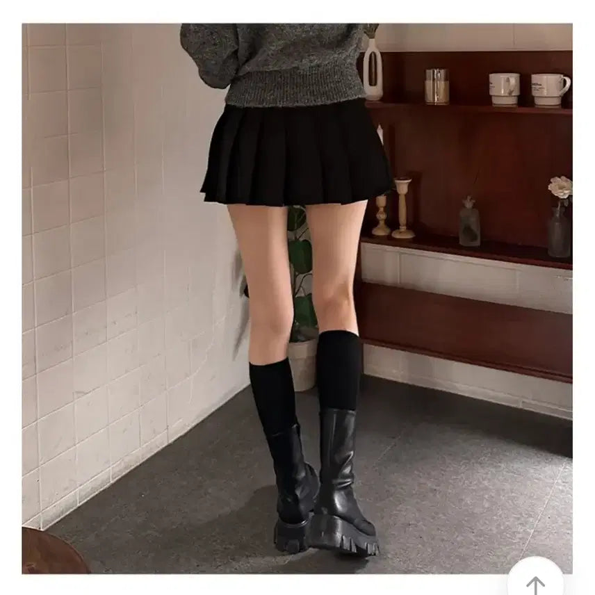 [BUNJANG] Glowjade Mini Tennis Skirt Grey S / 글로우제이드 미니 테니스 스커트 그레이 s
