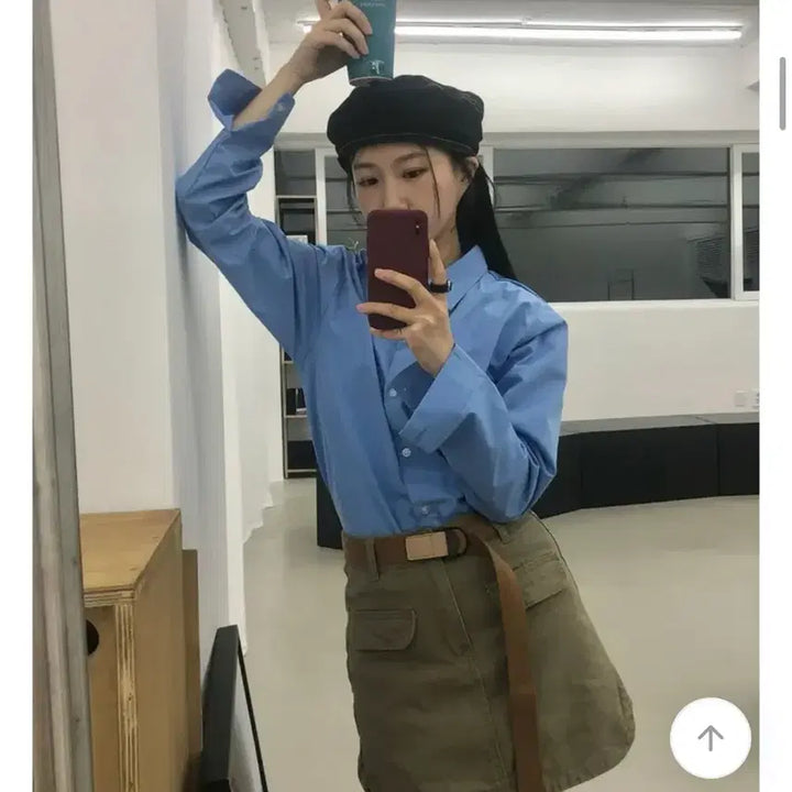 [BUNJANG] 에이블리 블루 셔츠 / 에이블리 블루 셔츠