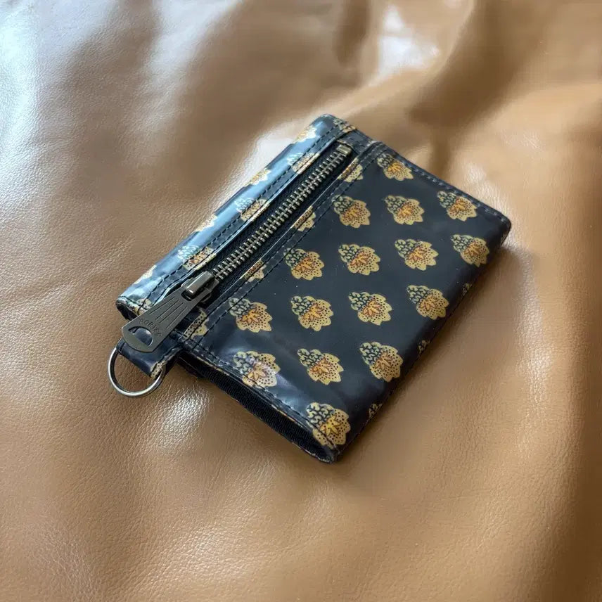 [BUNJANG] PORTER BEAMS Tanker Wallet Flower Black / PORTER BEAMS 포터 빔즈 탱커 월렛 지갑 플라워 블랙