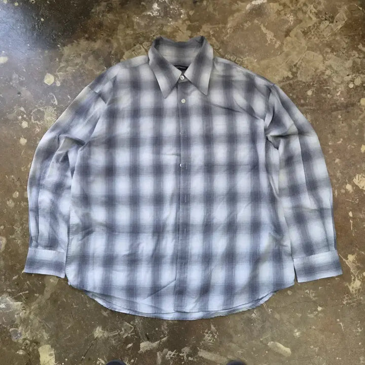 [SOLD OUT] 2) 해칭룸 옴브레 체크 셔츠 남방 헤칭룸