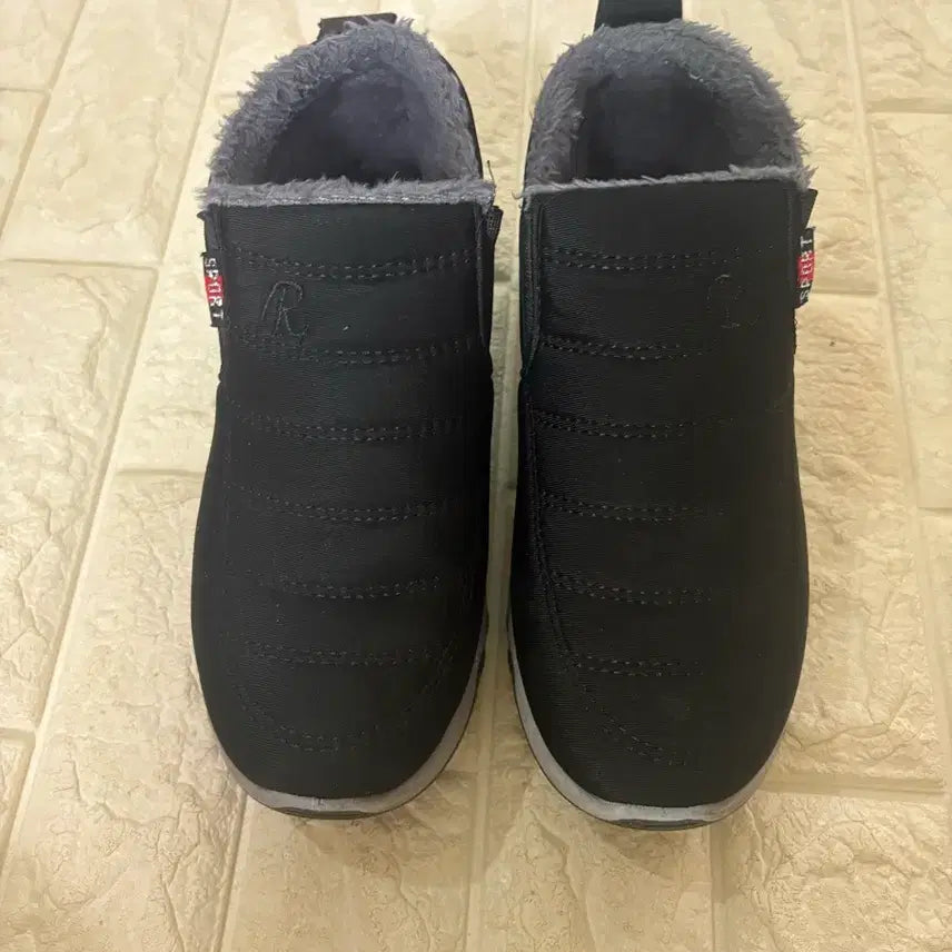 [BUNJANG] Black Fur-Lined Winter Boots / 블랙 털 안감 방한화
