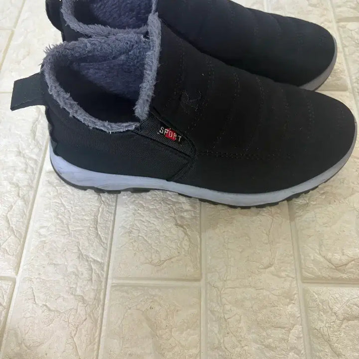 [BUNJANG] Black Fur-Lined Winter Boots / 블랙 털 안감 방한화