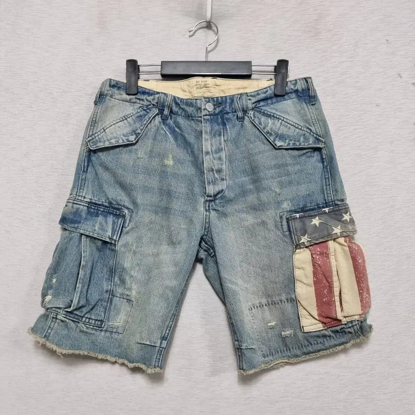 [BUNJANG] Ben Steven Denim Cargo Shorts (Size 31) / ㅡ벤스티븐 데님 카고 반바지 남31인치 ㅡ0427