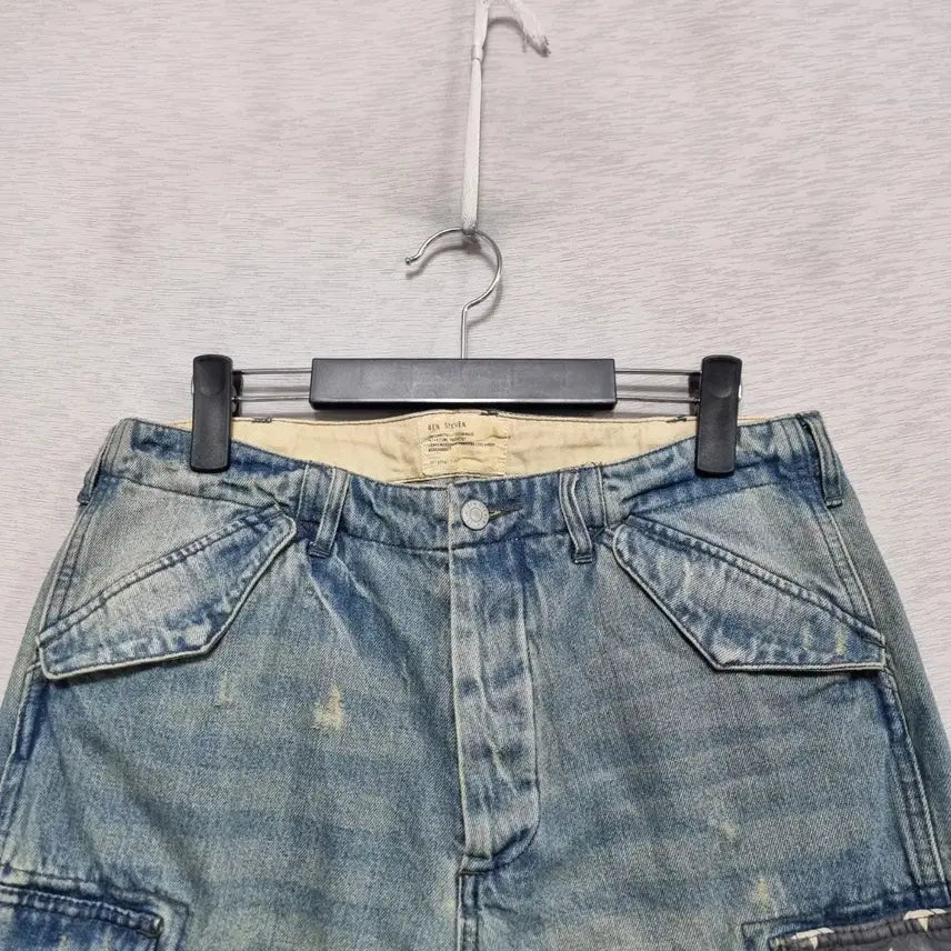[BUNJANG] Ben Steven Denim Cargo Shorts (Size 31) / ㅡ벤스티븐 데님 카고 반바지 남31인치 ㅡ0427