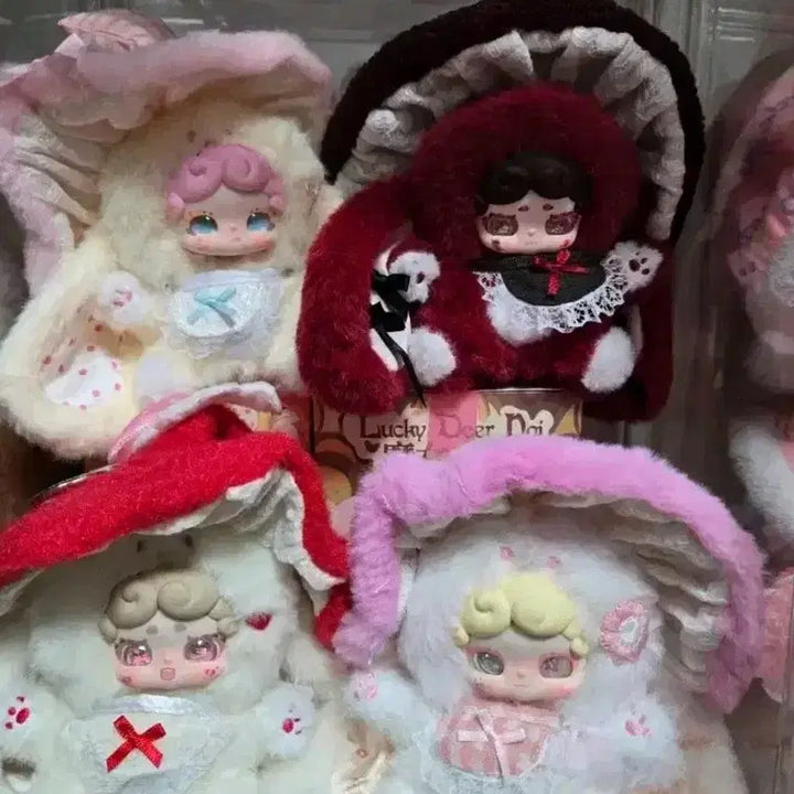 [BUNJANG] Baby Three Mini Night Rabbit &amp; Night Witch Figure Bundle Set / 베이비쓰리 미니 밤토끼 풀라인+ 밤마녀 풀라인 + 서비스 일괄