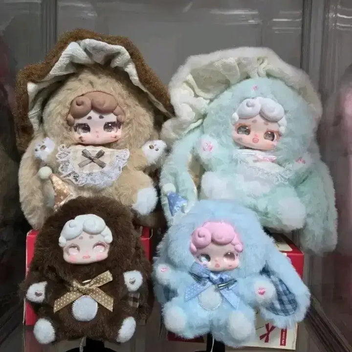 [BUNJANG] Baby Three Mini Night Rabbit &amp; Night Witch Figure Bundle Set / 베이비쓰리 미니 밤토끼 풀라인+ 밤마녀 풀라인 + 서비스 일괄