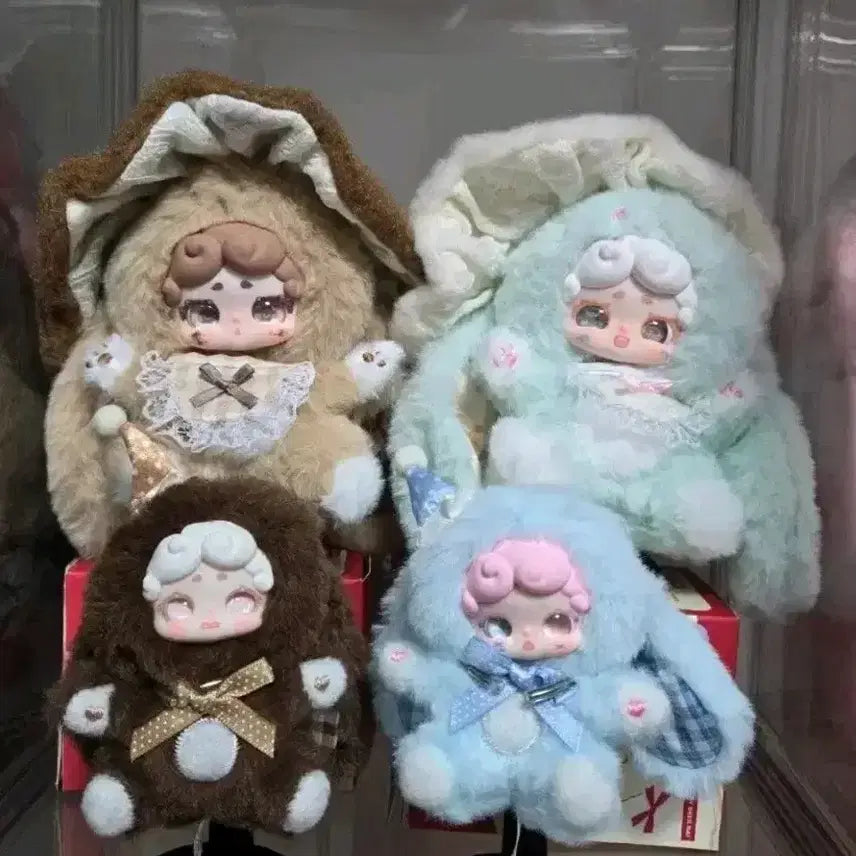 [BUNJANG] Baby Three Mini Night Rabbit &amp; Night Witch Figure Bundle Set / 베이비쓰리 미니 밤토끼 풀라인+ 밤마녀 풀라인 + 서비스 일괄
