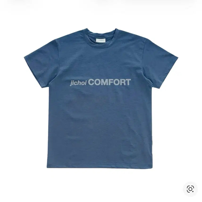 [BUNJANG] JICHWOI Logo T-Shirt Navy / 지초이 로고 티셔츠 헤일네이비