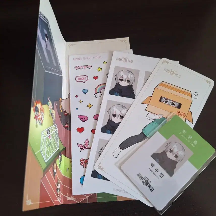 [BUNJANG] ZomBigo Park Su-bin Student ID Set / 미개봉) 좀비고 박수빈 학생증 세트