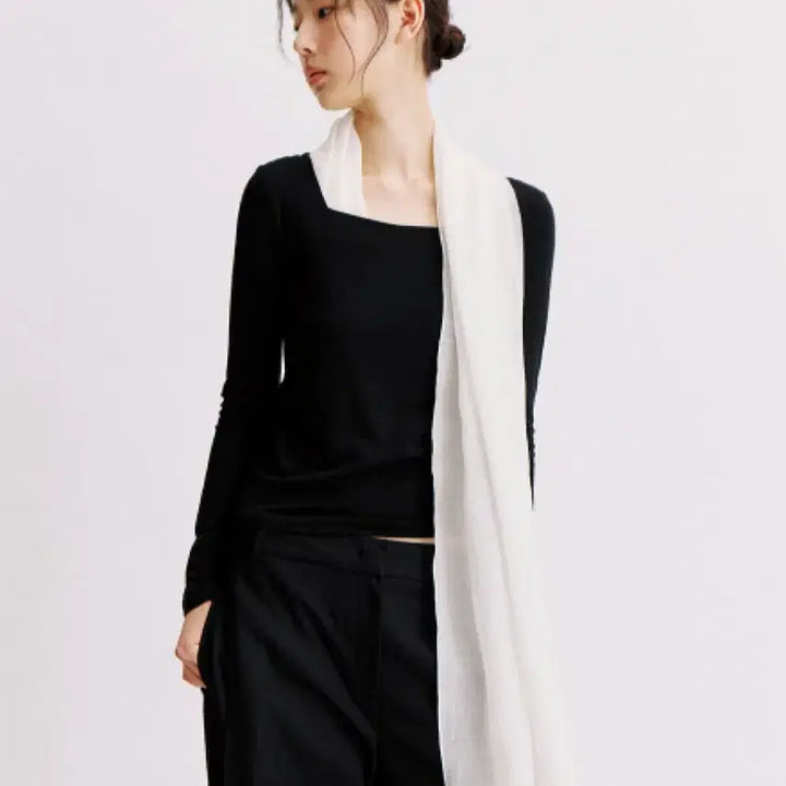 [BUNJANG] Around Yull Wool Cashmere Scarf Cream / 어라운드율 울캐시스카프 크림컬러