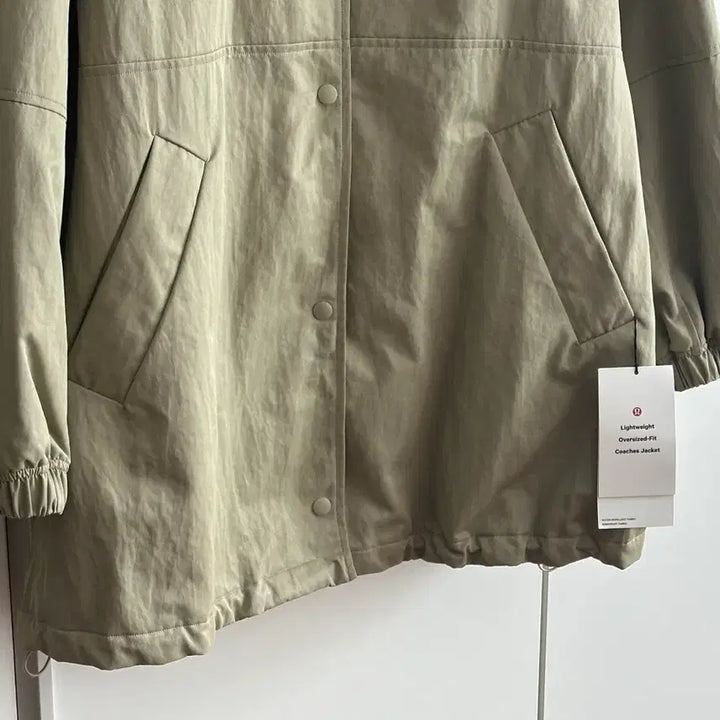 [BUNJANG] Lululemon Oversized Coach Jacket Khaki / 룰루레몬 오버사이즈 코치 자켓 카키 정품 새상품