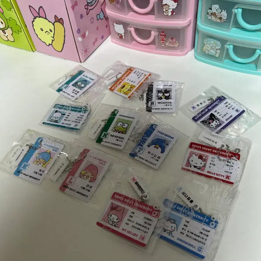 [SOLD OUT] 산리오 학생증키링 풀세트 일괄