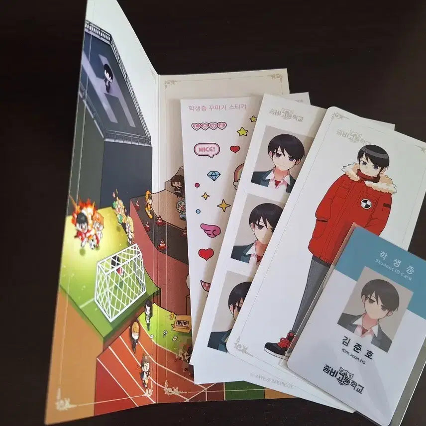 [BUNJANG] Zombiego Kim Jun-ho Student ID Set / 미개봉) 좀비고 김준호 학생증 세트