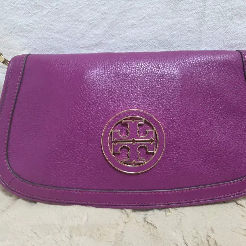 [BUNJANG] Tory Burch Chain Crossbody Bag Purple / 토리버치 체인 크로스백 퍼플