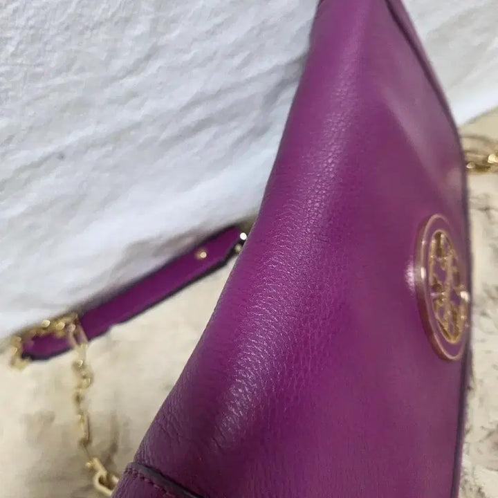 [BUNJANG] Tory Burch Chain Crossbody Bag Purple / 토리버치 체인 크로스백 퍼플