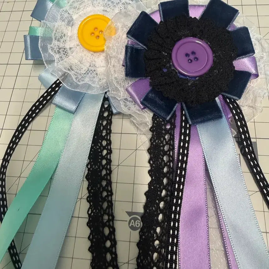 [SOLD OUT] 핸드메이드 리본 로제트 굿즈 뱃지 주문제작