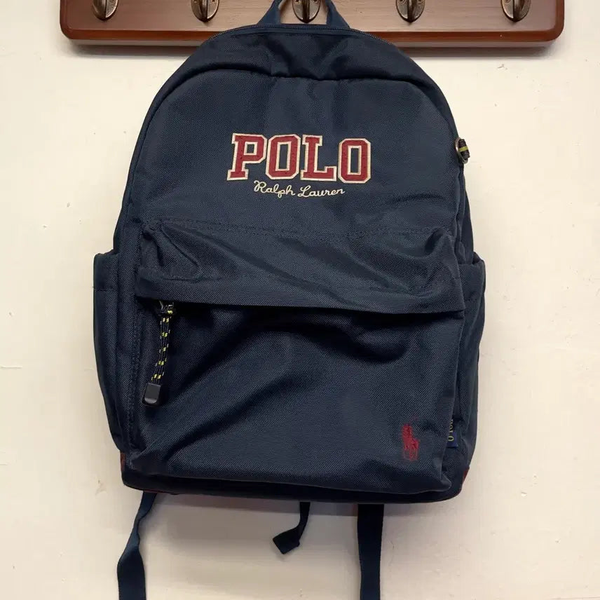 [BUNJANG] Polo Ralph Lauren Kids Logo Navy Backpack / 폴로 랄프로렌 (키즈) 로고 네이비 백팩
