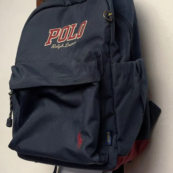 [BUNJANG] Polo Ralph Lauren Kids Logo Navy Backpack / 폴로 랄프로렌 (키즈) 로고 네이비 백팩