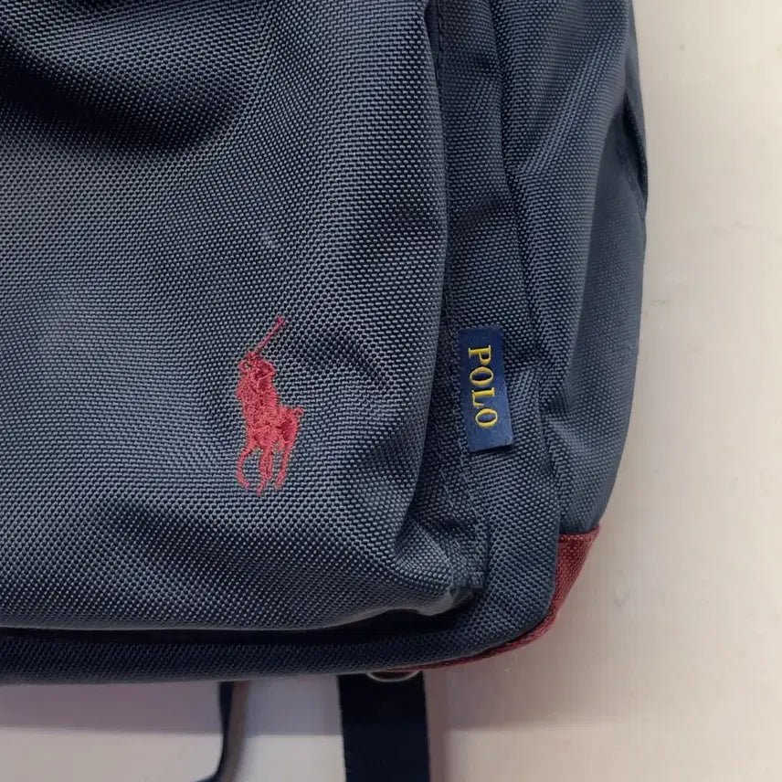 [BUNJANG] Polo Ralph Lauren Kids Logo Navy Backpack / 폴로 랄프로렌 (키즈) 로고 네이비 백팩