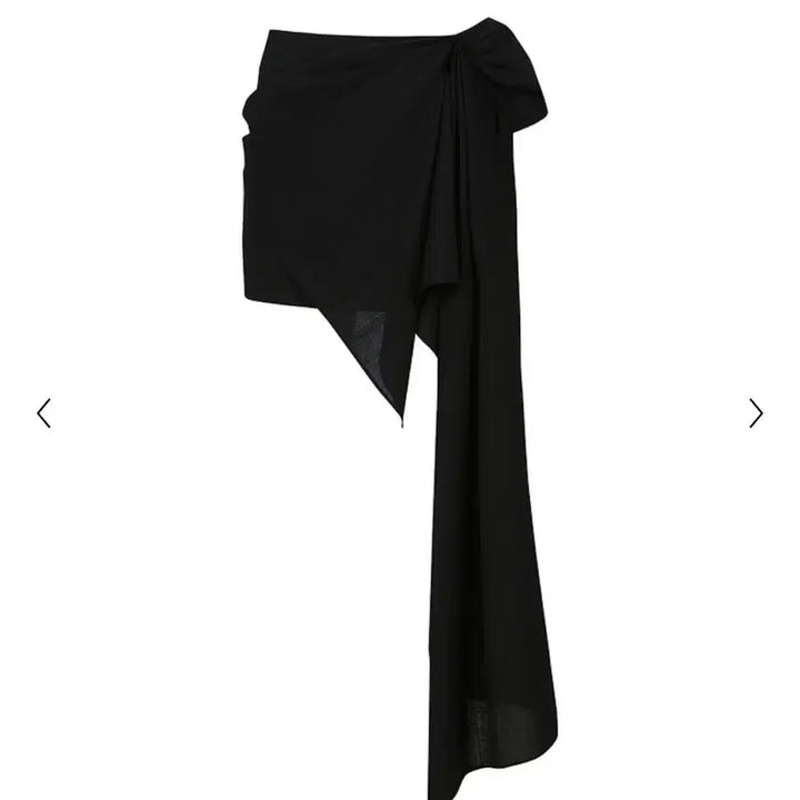 [BUNJANG] YCH Asymmetric Mini Skirt Black / YCH ASYMMETRIC MINI SKIRT 새상품