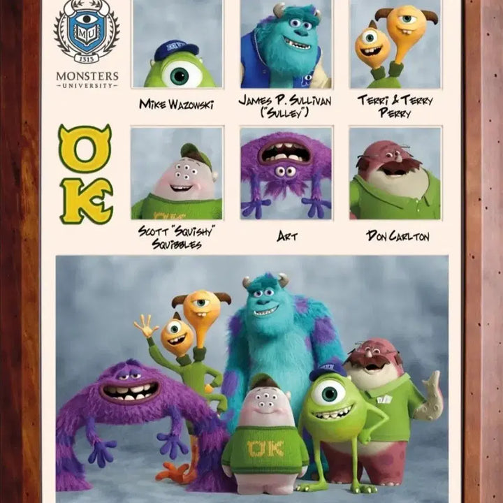 [BUNJANG] Disney Art Monster Inc. Plush Doll / 디즈니 정품 몬스터 주식회사 아트 인형 (희귀템)