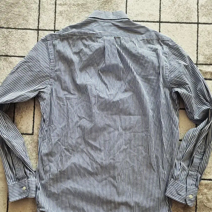 [BUNJANG] Polo Ralph Lauren Striped Yellow Pony Shirt Size 100 / 폴로 랄프로렌 스트라이프 옐로우 포니 셔츠 사이즈 100