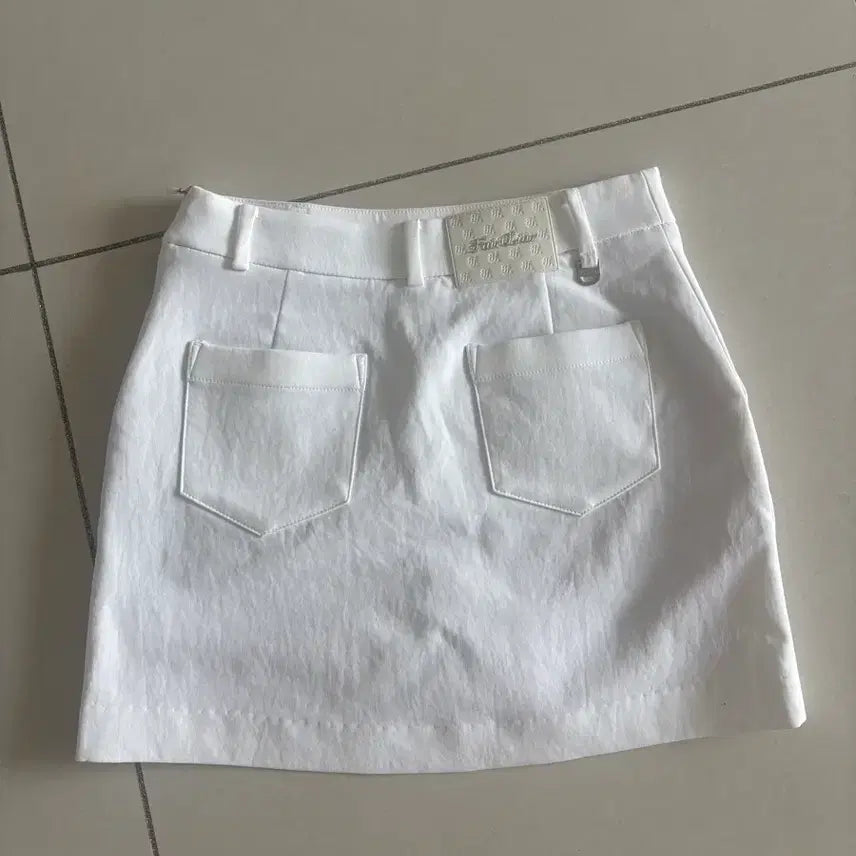[BUNJANG] Fair Liar Golf Mini Skirt White / 페어라이어 골프치마