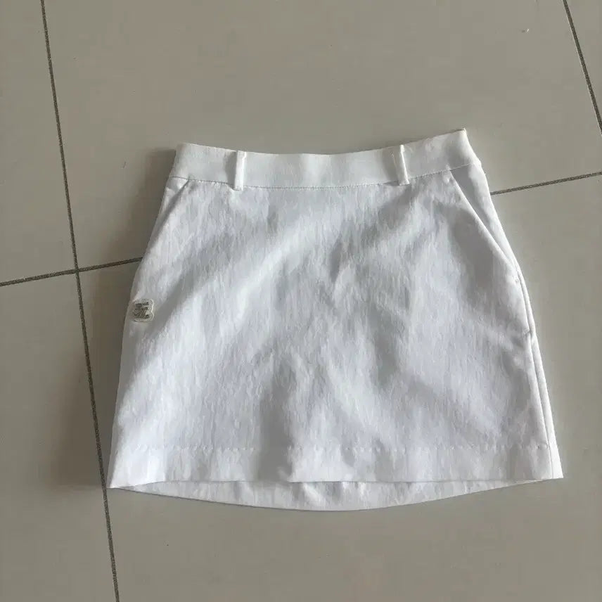 [BUNJANG] Fair Liar Golf Mini Skirt White / 페어라이어 골프치마