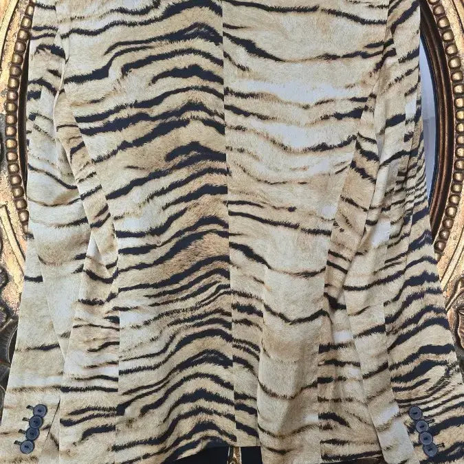 [SOLD OUT] 자라 ZARA 호피무늬 오픈형 자켓(55-슬림66)