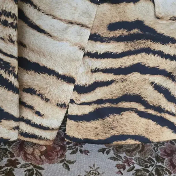[SOLD OUT] 자라 ZARA 호피무늬 오픈형 자켓(55-슬림66)