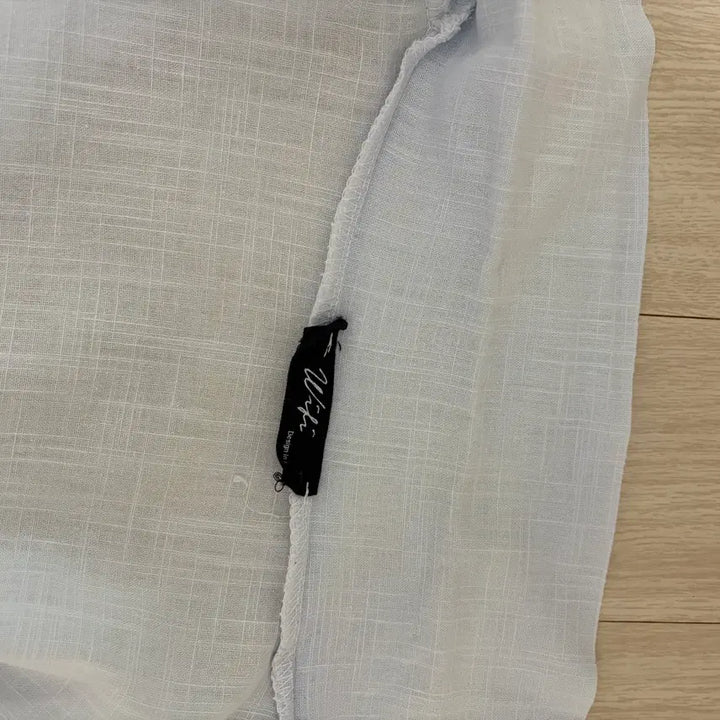 [BUNJANG] Sky Blue Linen Long Sleeve Shirt / 하늘색 린넨 긴팔 셔츠