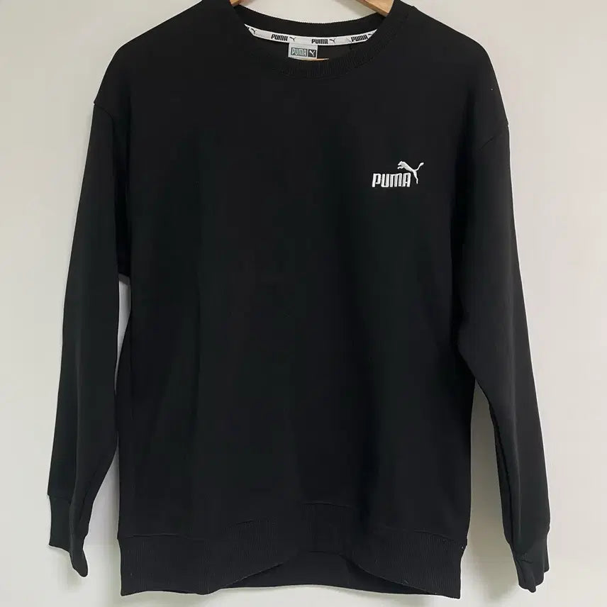 [BUNJANG] Puma Black Logo Sweatshirt T-Shirt / 푸마 블랙 맨투맨 티셔츠 PUMA