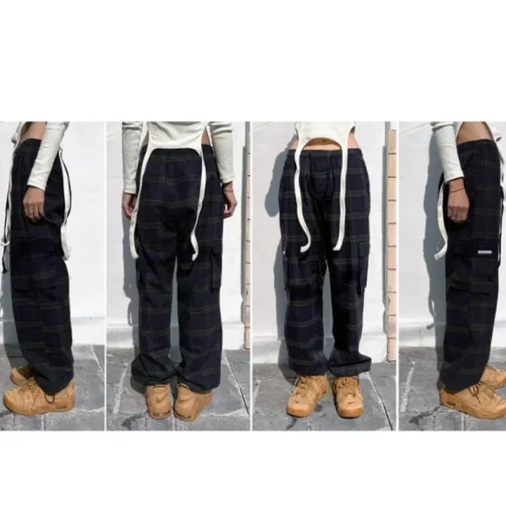 [BUNJANG] Too Much Talker Tartan Check String Pants / 투머치토커 타탄체크스트링팬츠